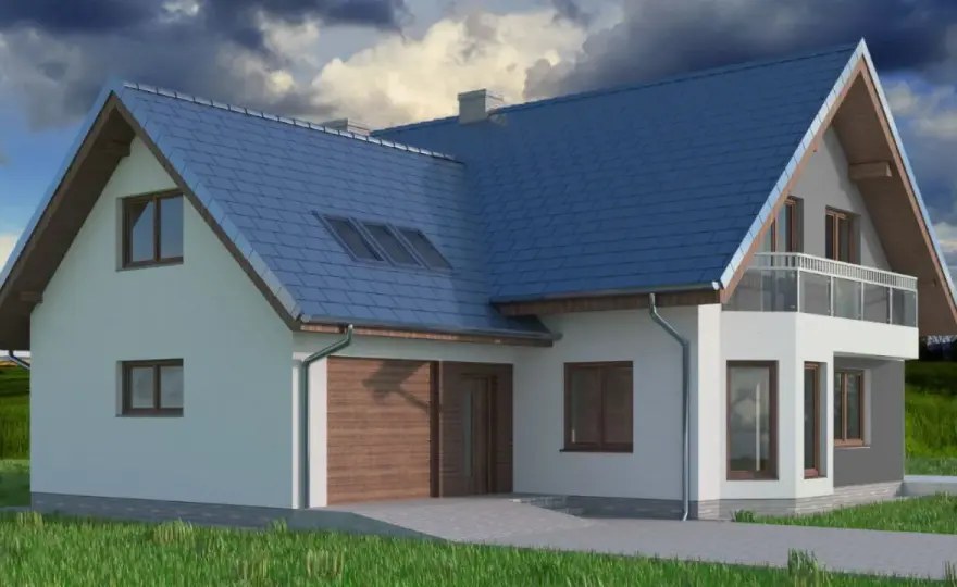 Idealne elewacje do szarego dachu - stwórz harmonijną kompozycję